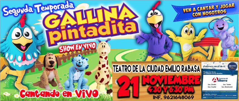 Gallina Pintadita Show en vivo en Tuxtla Gutiérrez