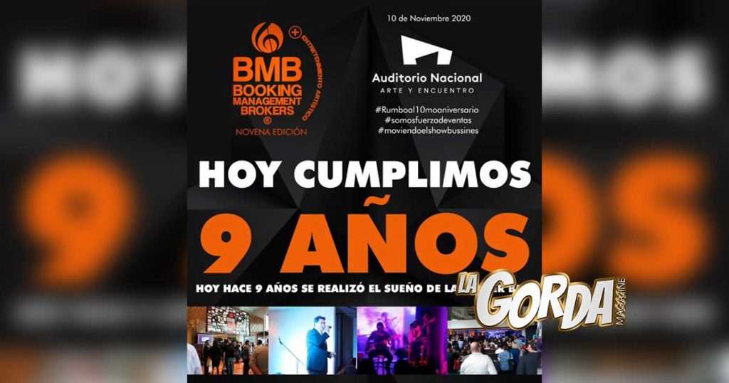 BMB, noveno aniversario, La Gorda Magazine