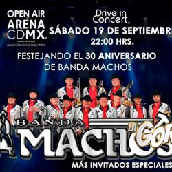 Banda Machos listo para el Auto Concierto Open Air en la Arena CDMX