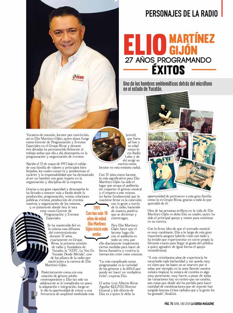 Personaje De La Radio, Elio Martínez, La Gorda Magazine