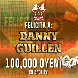 Danny Guillén alcanza 100 mil oyentes en Spotify