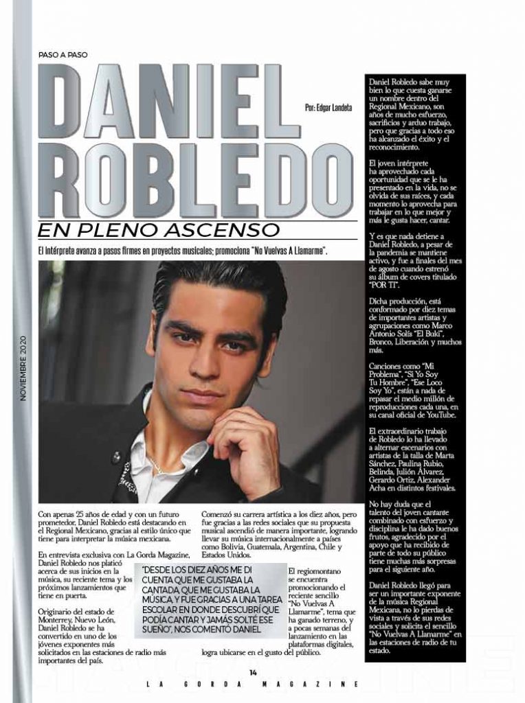 Daniel Robledo, La Gorda Magazine