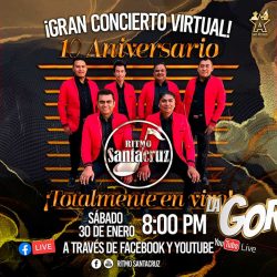 Ritmo Santacruz celebra décimo aniversario con concierto online
