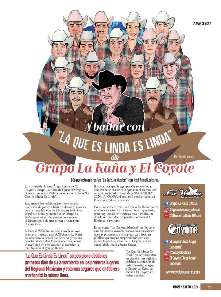 Grupo La Kaña, La Gorda Magazine Febrero 2021
