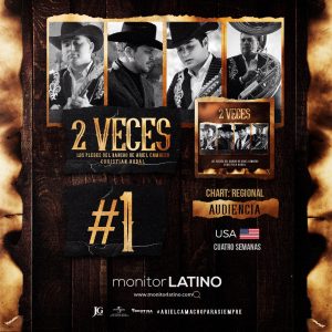 Los Plebes del Rancho y Christian Nodal #1 en Estados Unidos “2 Veces”