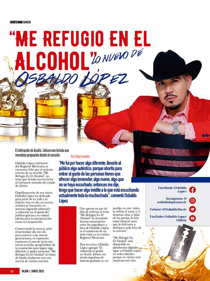 Osbaldo López, Contenido La Gorda Magazine Junio 2021