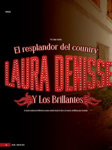 Laura Denisse y Los Brillantes, Portada La Gorda Magazine Agosto 2021