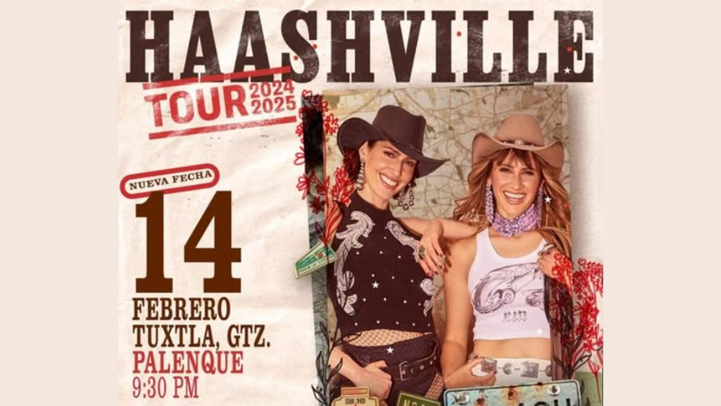 Ha*Ash regresa a Tuxtla Gutiérrez con su gira “HAASHVILLE 2025”