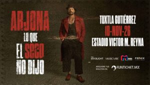 Tuxtla cantará a una sola voz: Arjona llega con su nueva gira en noviembre de 2026