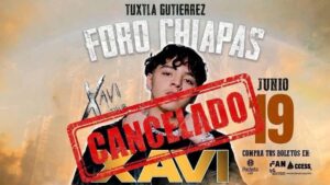 ¡DE ÚLTIMA HORA! Se cancela concierto de XAVI en Tuxtla Gutiérrez