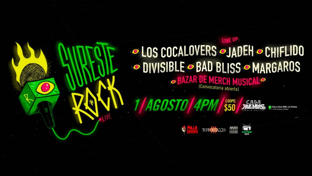 El Sureste Rock ya tiene LineUp oficial, promete hacer vibrar a Tuxtla